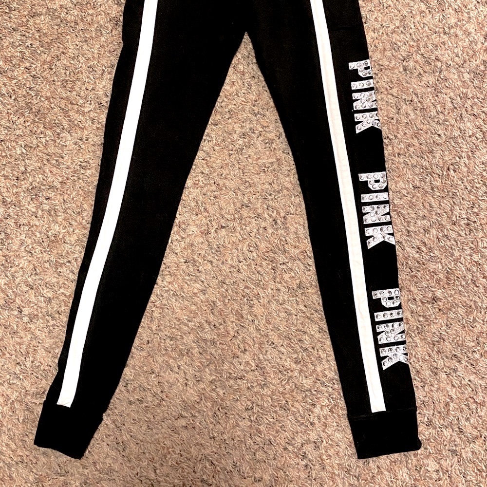 VS PINK Bling Sequin Logo Leggings